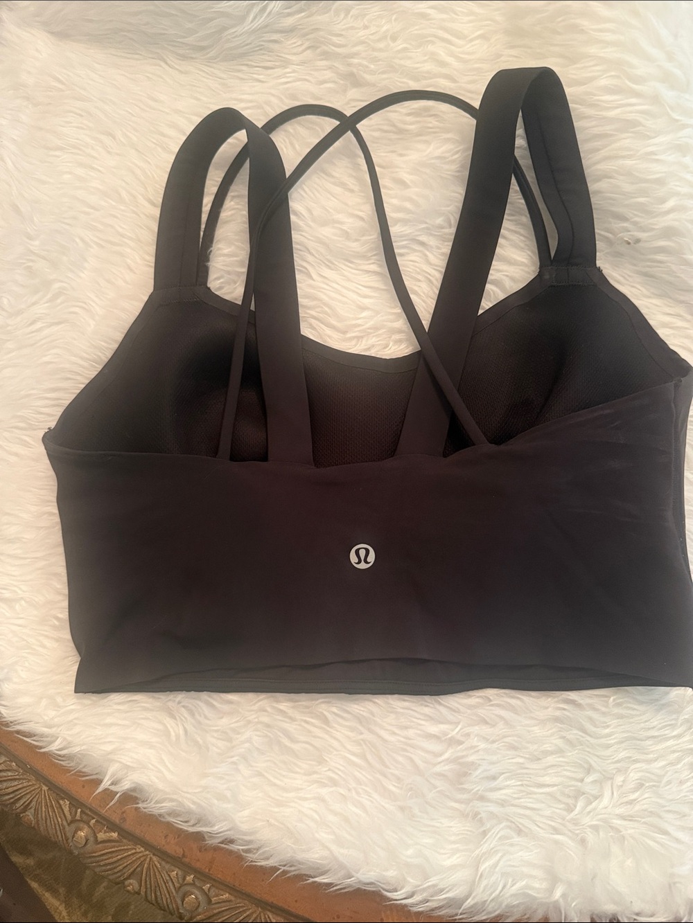 lululemon athletica Black Crossback Sports Bra